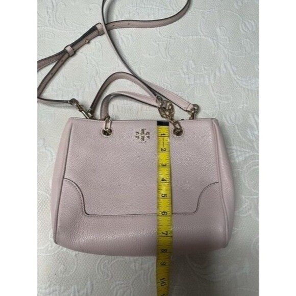 Tory Burch Georgia Triple Compartment Shoulder Tote Bag Women Size L Dusty Pink - Picture 6 of 16